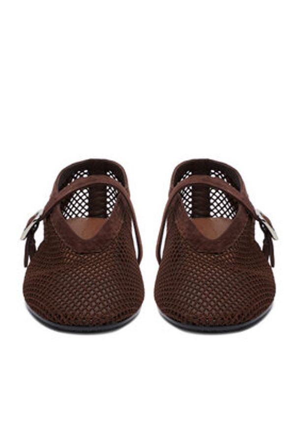 Badura Baleriny MIMOSA-SLT-24067P-52 Brązowy. Kolor: brązowy. Materiał: materiał