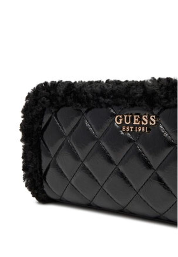 Guess Torebka Cristi Mini HWTG81 39720 Czarny. Kolor: czarny. Materiał: skórzane