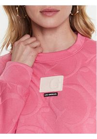 Guess Bluza Adelaide V3GQ02 KBIN0 Różowy Regular Fit. Kolor: różowy. Materiał: syntetyk #5