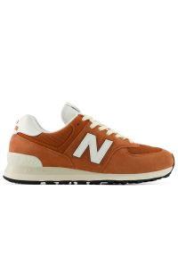 Buty unisex New Balance U5745UK - pomarańczowe. Kolor: pomarańczowy. Materiał: guma, skóra, zamsz, materiał, syntetyk. Szerokość cholewki: normalna. Model: New Balance 574 #1