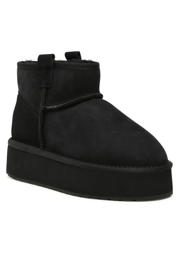 Śniegowce EMU Australia Foy Flatform Micro W13073 Black. Kolor: czarny. Materiał: skóra
