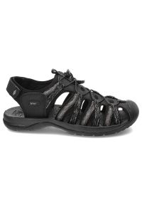 Czarne Sandały Lee Cooper Wygodne Obuwie Męskie. Okazja: na spacer, na co dzień. Kolor: czarny. Sezon: lato. Styl: sportowy, casual #3
