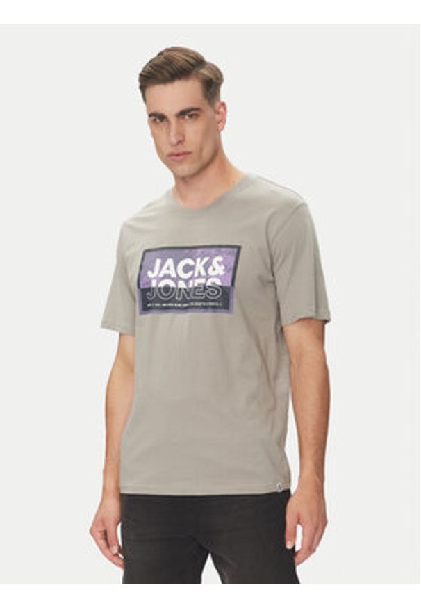 Jack & Jones - Jack&Jones Komplet 3 t-shirtów Logan 12284754 Kolorowy Regular Fit. Materiał: bawełna. Wzór: kolorowy