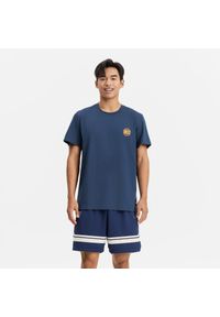 TARMAK - Koszulka koszykówki unisex Tarmak NBA Knicks TS 900. Kolor: niebieski. Materiał: poliester, materiał, bawełna. Sport: koszykówka #1
