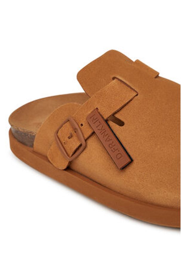 D.Franklin Klapki DFSH407002 Brązowy. Kolor: brązowy. Materiał: zamsz, skóra