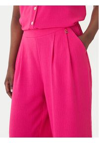 LOLA CASADEMUNT Spodnie materiałowe LS2614054 Różowy Regular Fit. Kolor: różowy. Materiał: syntetyk #5
