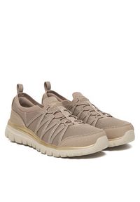 skechers - Skechers Sneakersy Graceful 100888/TPGD Beżowy. Kolor: beżowy. Materiał: materiał #6