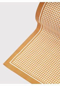 Pako Lorente - PAKO LORENTE – Żółta poszetka w drobną pepitkę. Kolor: żółty. Materiał: poliester #2