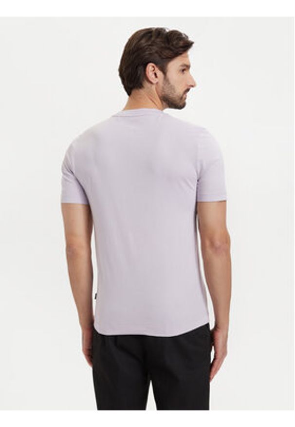 BOSS T-Shirt Thompson 01 50468347 Fioletowy jasny Regular Fit. Kolor: fioletowy. Materiał: bawełna