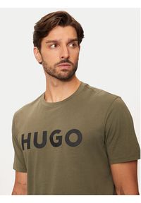 Hugo T-Shirt Dulivio 50467556 Khaki Regular Fit. Kolor: brązowy. Materiał: bawełna #4