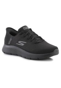 skechers - Buty do chodzenia męskie Skechers Slip ins Go Walk Flex Hands Up. Kolor: czarny, wielokolorowy. Materiał: tkanina, materiał. Szerokość cholewki: normalna. Sport: turystyka piesza