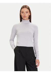 Calvin Klein Golf LV044D371G Fioletowy Regular Fit. Typ kołnierza: golf. Kolor: fioletowy. Materiał: syntetyk #1