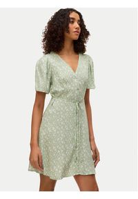 Vero Moda Sukienka letnia Alba 10292845 Zielony Regular Fit. Kolor: zielony. Materiał: wiskoza. Sezon: lato