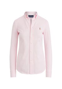 Polo Ralph Lauren Koszula Heidi 211664427002 Różowy Slim Fit. Typ kołnierza: polo. Kolor: różowy. Materiał: bawełna