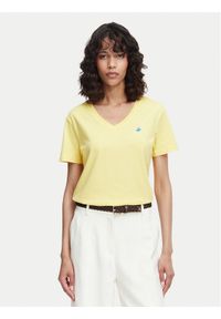 Beverly Hills Polo Club T-Shirt P-SS26W-TS5165188 Żółty Regular Fit. Typ kołnierza: polo. Kolor: żółty. Materiał: bawełna #1