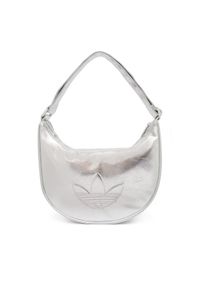 Adidas - adidas Torebka Adicolor Half Crescent Bag Metallic Pu KR1562 Srebrny. Kolor: srebrny. Materiał: skórzane #1