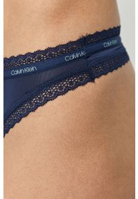 Calvin Klein Underwear - Stringi (3-pack). Kolor: wielokolorowy. Materiał: nylon, dzianina, elastan. Wzór: gładki #2