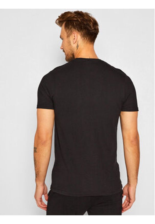 Ellesse T-Shirt Canaletto SHS04548 Czarny Regular Fit. Kolor: czarny. Materiał: bawełna