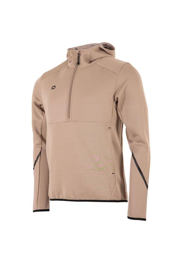 STANNO - Bluza treningowa zapinana do połowy Stanno Plaza. Kolor: beżowy. Materiał: materiał. Sport: piłka nożna