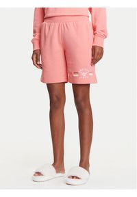 Emporio Armani Underwear Szorty sportowe EW000496 AF10882 U4019 Różowy Loose Fit. Kolor: różowy. Materiał: bawełna