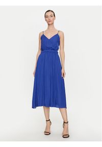 Morgan Sukienka letnia 241-RILDA Niebieski Loose Fit. Kolor: niebieski. Materiał: syntetyk. Sezon: lato #1