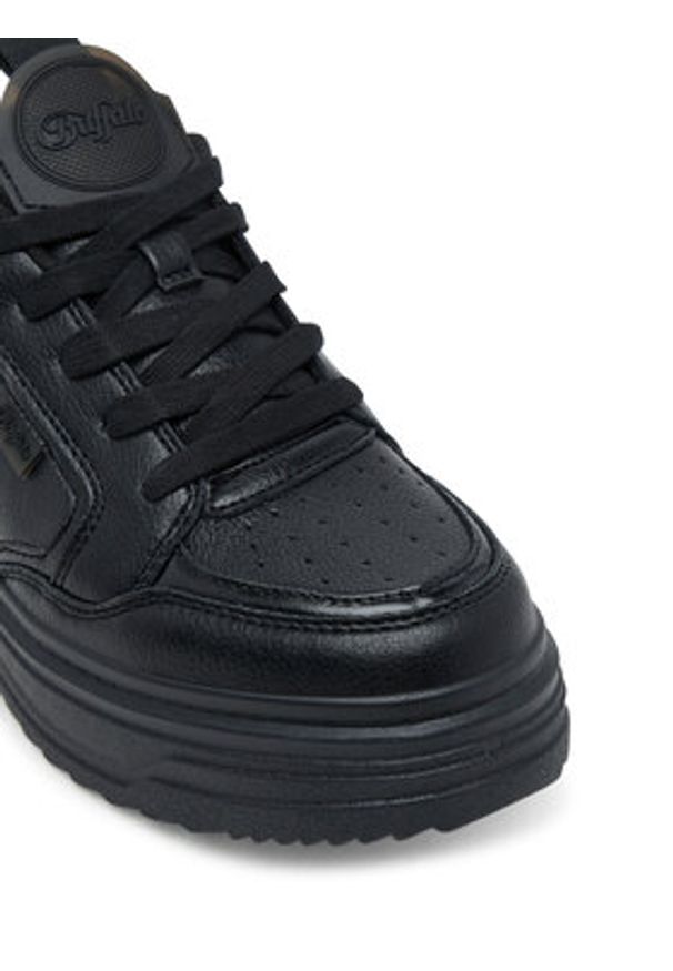 Buffalo Sneakersy Vectra Low 1636199 Czarny. Kolor: czarny. Materiał: skóra