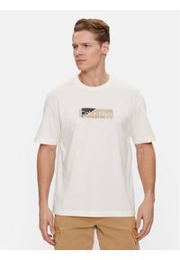 Calvin Klein T-Shirt Layered Gel Logo K10K111845 Biały Regular Fit. Kolor: biały. Materiał: bawełna #1