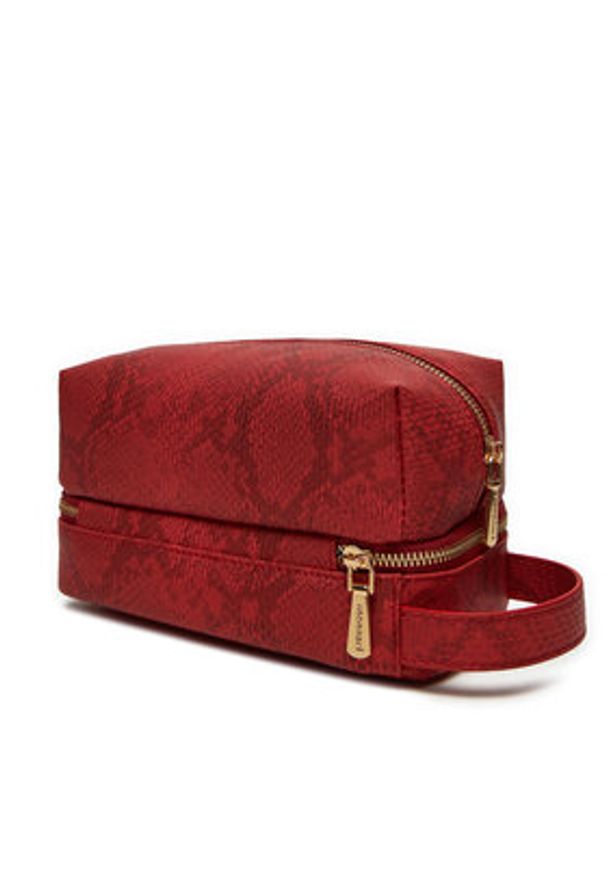 Monnari Kosmetyczka CSMIMP0 Czerwony. Kolor: czerwony. Materiał: skóra