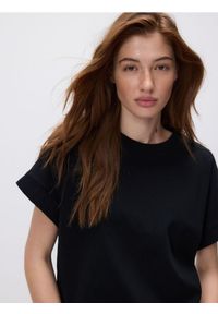 Reserved - Bawełniany t-shirt - czarny. Kolor: czarny. Materiał: bawełna #1
