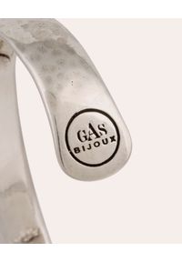 GAS BIJOUX - Srebrna bransoletka ze skórzanym detalem Matis. Materiał: srebrne. Kolor: srebrny. Wzór: napisy #3