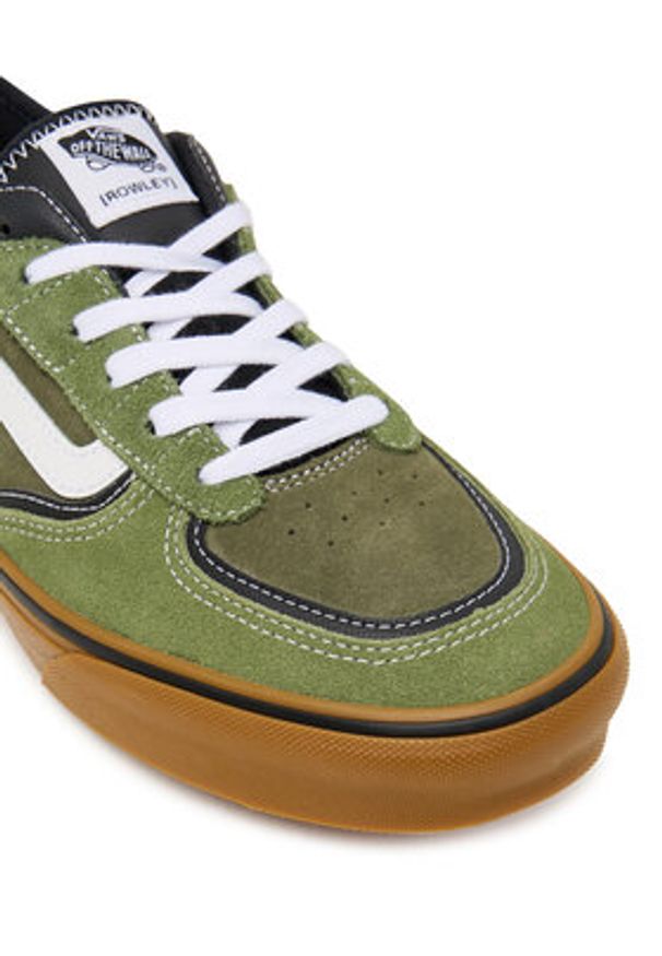 Vans Sneakersy Rowley Classic VN000SF4EMB1 Zielony. Kolor: zielony. Materiał: zamsz, skóra. Model: Vans Classic