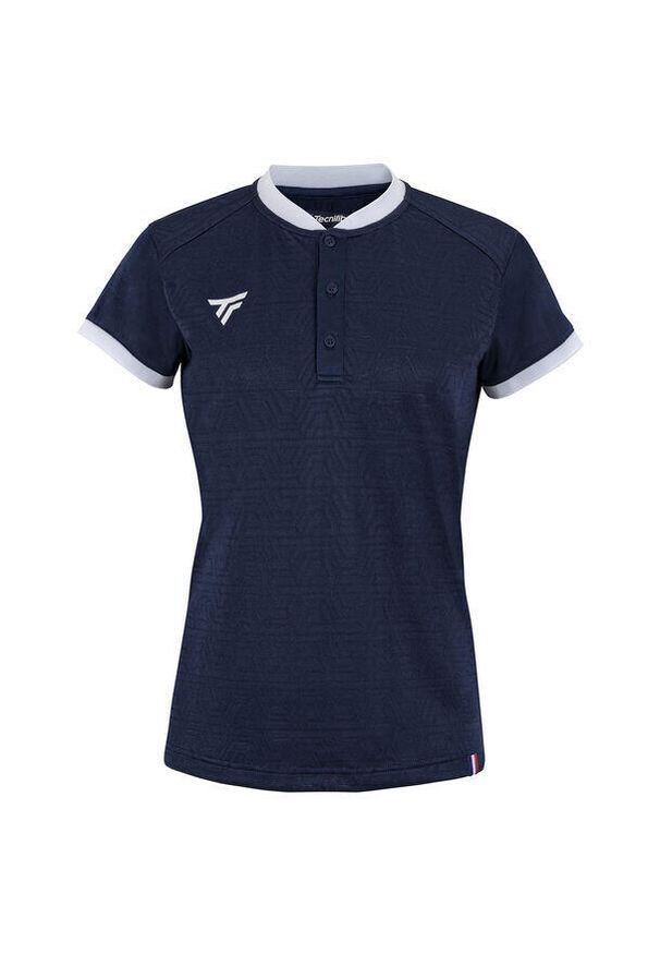 TECNIFIBRE - Damska koszulka polo Tecnifibre Team Mesh. Typ kołnierza: polo. Kolor: niebieski. Materiał: mesh. Sport: tenis