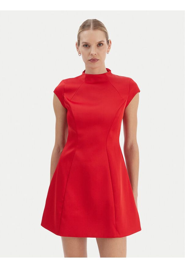 BARDOT - Bardot Sukienka koktajlowa Delphi 59329DB2 Czerwony Slim Fit. Kolor: czerwony. Materiał: syntetyk. Styl: wizytowy