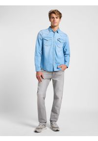 Lee - LEE MĘSKA KOSZULA JEANSOWA LEE REGULAR WESTERN SHIRT STARLIGHT WASH 112363914. Materiał: jeans #4