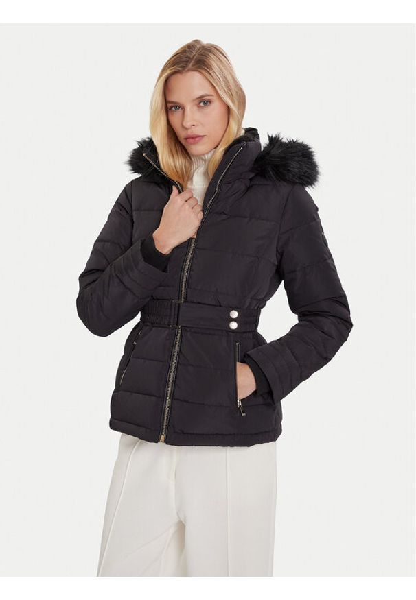 Morgan Kurtka puchowa 252-GAMONI Czarny Slim Fit. Kolor: czarny. Materiał: syntetyk