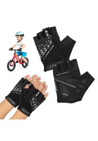 Rękawiczki rowerowe dziecięce ATTABO Vito JRB. Kolor: czarny. Sport: kolarstwo #1