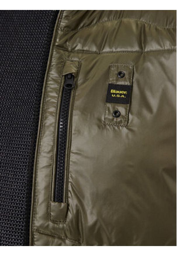 Blauer Kurtka puchowa 25WBLUC03075 006355 Khaki Regular Fit. Kolor: brązowy. Materiał: syntetyk