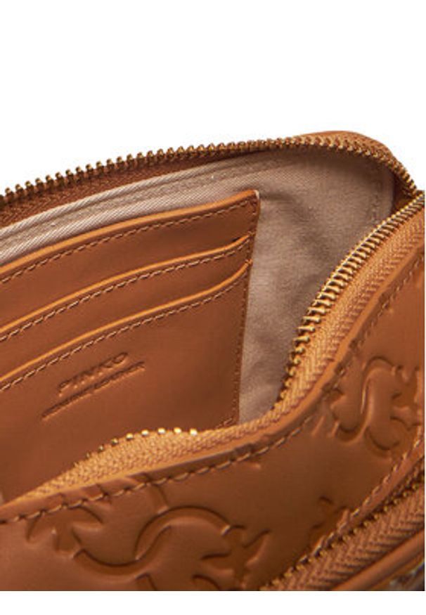 Pinko - PINKO Torebka Camera Bag Mini PE 25 PLTT 104292 A1YB Brązowy. Kolor: brązowy. Materiał: skórzane