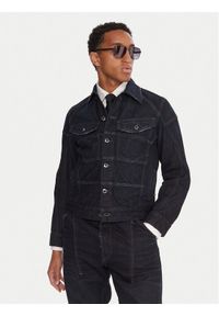 G-Star RAW - G-Star Raw Kurtka jeansowa Kitoh 3D D27404-E207 Granatowy Regular Fit. Kolor: niebieski. Materiał: bawełna