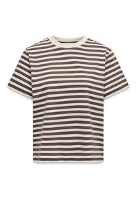 only - ONLY T-Shirt Livina 15272227 Brązowy Regular Fit. Kolor: brązowy. Materiał: bawełna #6