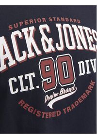 Jack & Jones - Jack&Jones T-Shirt Logo 12254862 Granatowy Standard Fit. Kolor: niebieski. Materiał: bawełna #5