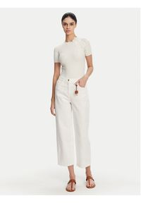 Elisabetta Franchi Jeansy PJ-87D-51E2 Biały Regular Fit. Kolor: biały
