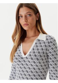 Guess Sukienka dzianinowa W5BK25 Z3JD2 Écru Slim Fit. Materiał: syntetyk #3