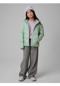 4f - 4F Kurtka z wypełnieniem syntetycznym dziewczęca - miętowa 146 (10-11 lat). Okazja: na spacer, na co dzień, na uczelnię. Kolor: turkusowy. Materiał: syntetyk. Wzór: gładki. Sezon: lato. Styl: casual #2