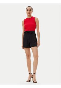 Guess Szorty materiałowe W5GD0I WH9Y2 Czarny Loose Fit. Kolor: czarny. Materiał: syntetyk
