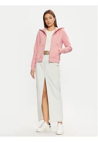 Guess Jeans Bluza W4YQ03 KC811 Różowy Regular Fit. Kolor: różowy. Materiał: bawełna #3