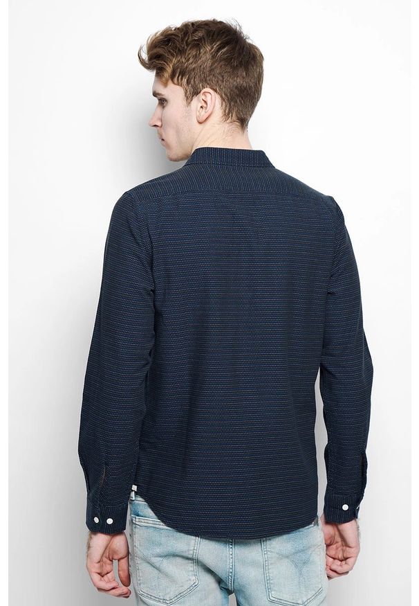 Lee - LEE WORKER SHIRT MĘSKA KOSZULA DŁUGI RĘKAW BRIGHT NAVY L866ZICF. Długość rękawa: długi rękaw. Długość: długie