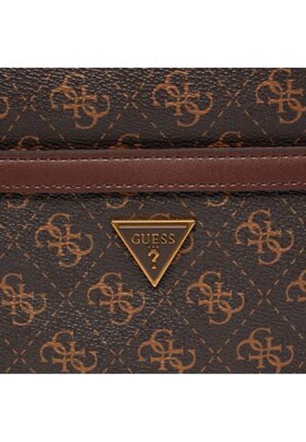 Guess Saszetka HMEVZL P2223 Brązowy. Kolor: brązowy. Materiał: skóra