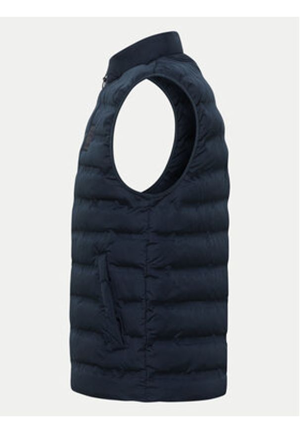 Mustang Kamizelka Dublin 1015601 Granatowy Regular Fit. Kolor: niebieski. Materiał: syntetyk