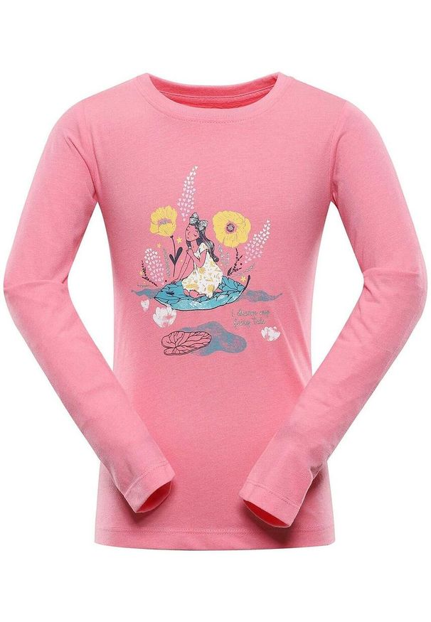 ZONE PERFECT - T-shirt Dziecięcy Nax Derano 104-110 z Miękkiej Bawełny z Kolorowym Nadrukiem. Kolor: wielokolorowy. Materiał: bawełna. Długość rękawa: długi rękaw. Długość: długie. Wzór: kolorowy, nadruk